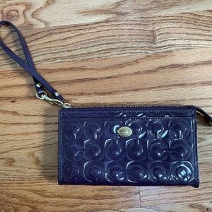 Coach Patent Leather Wristlet